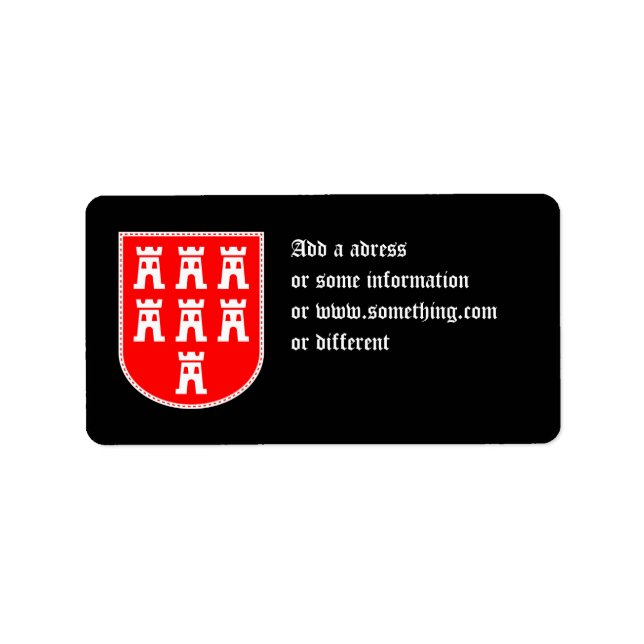 Transylvanian Saxons Crest Label (Front)