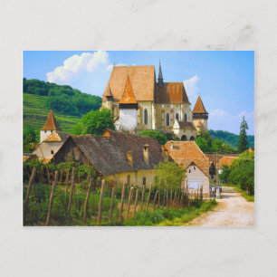 Transylvannian village postcard
