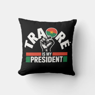 Traore Ibrahim Traoré is my President - Captain Cushion