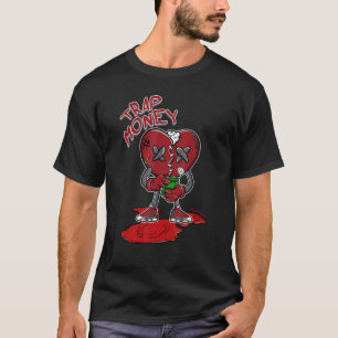 Trap Heart Red Flint 13s Matching T-Shirt