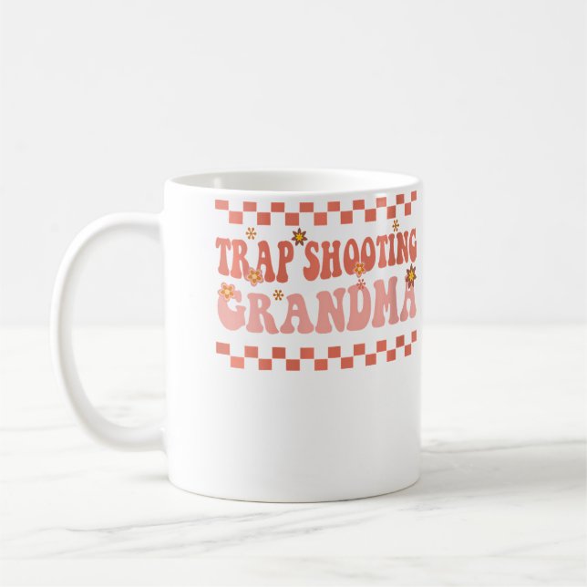 Trap Shooting Grandma Trap Shooters Clay Pigeon Sh Coffee Mug (Left)