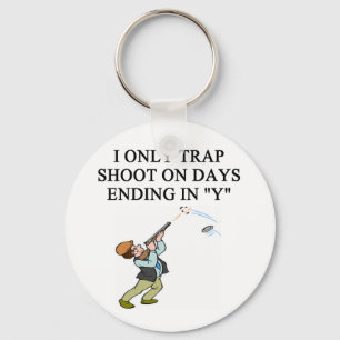 TRAP shooting joke Key Ring