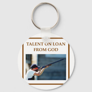 trap shooting key ring