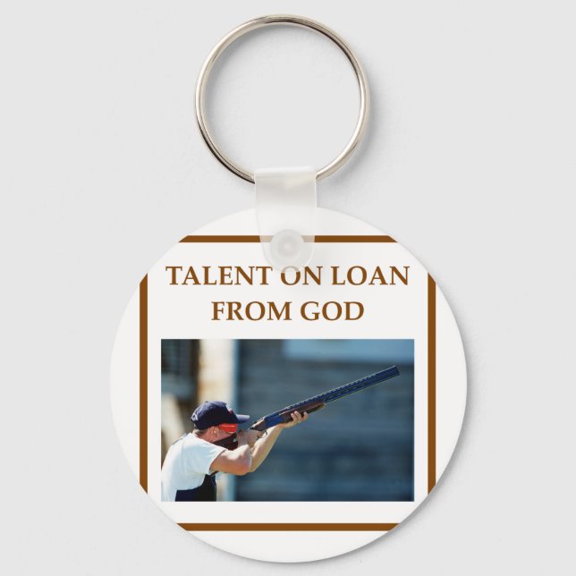 trap shooting key ring (Front)