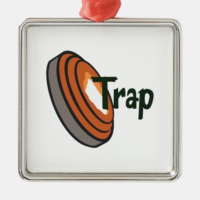 TRAP SHOOTING METAL TREE DECORATION (Front)