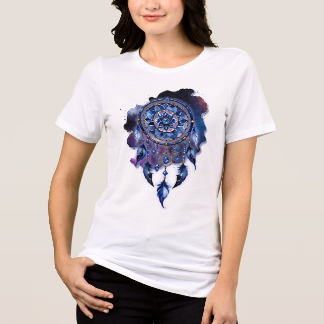 Trapasueños in a Starry Night Tri-Blend Shirt (Front)