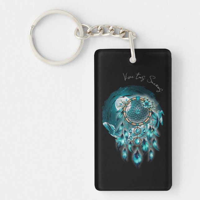 Trapasueños Under the Full Moon Key Ring (Front)