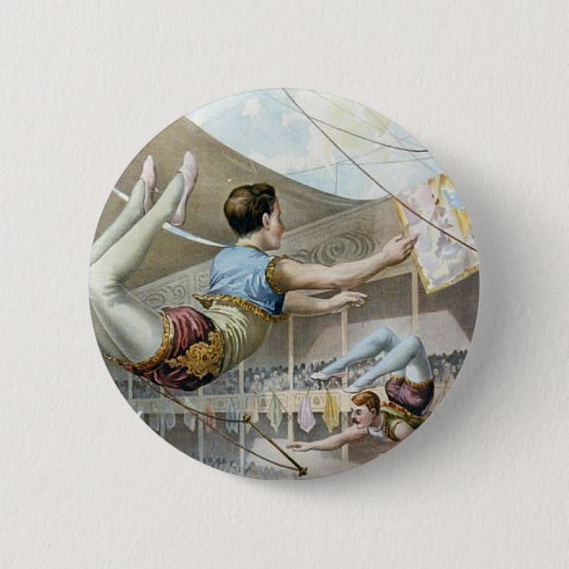 Trapeze Artists  6 Cm Round Badge (Front)