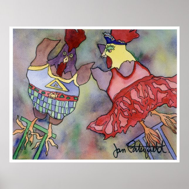 Trapeze Chickens Poster (Front)