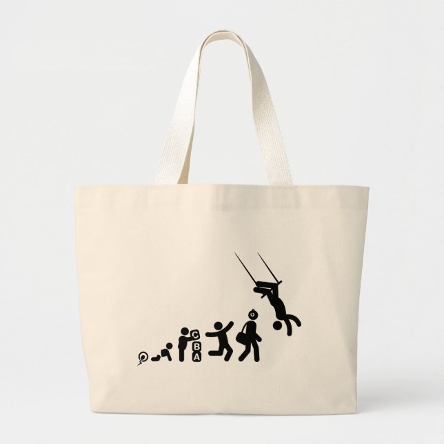 Trapeze Large Tote Bag (Front)