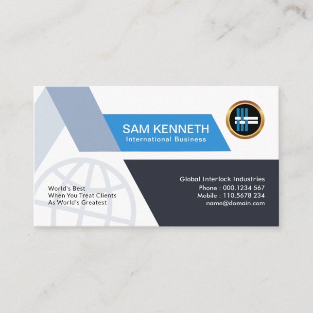 Trapezium Pathways Global Business Consultant Business Card (Front)