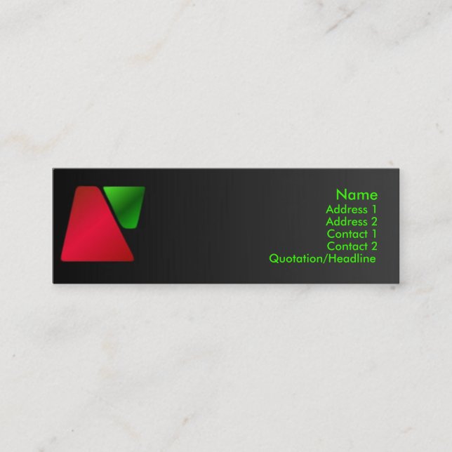 Trapezoid Profile Card (Front)