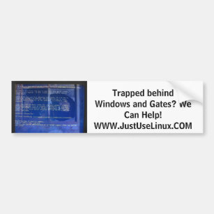 Trapped behind Windows and Gates? We Can Help! Bumper Sticker