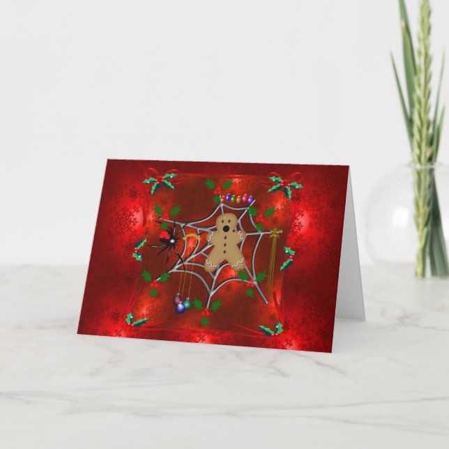 Trapped Gingerbread Holiday Card (Front)