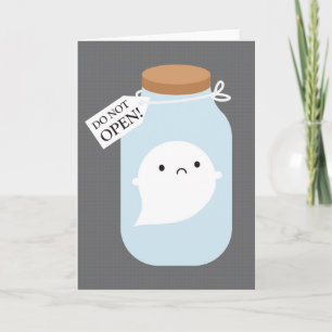 Trapped Little Ghost Card