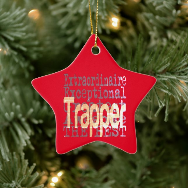 Trapper Extraordinaire Ceramic Ornament (Tree)