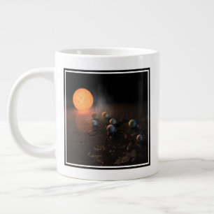 Trappist-1's Seven Planets In Orbit Around Star. Large Coffee Mug