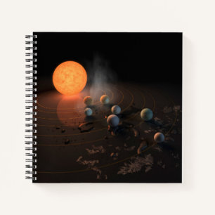Trappist-1's Seven Planets In Orbit Around Star. Notebook