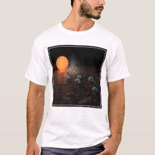 Trappist-1's Seven Planets In Orbit Around Star. T-Shirt