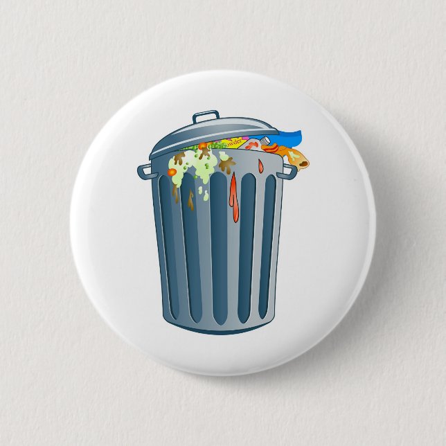 Trash 6 Cm Round Badge (Front)