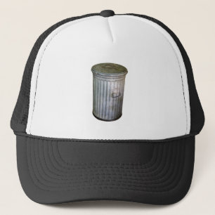 trash bin trucker hat