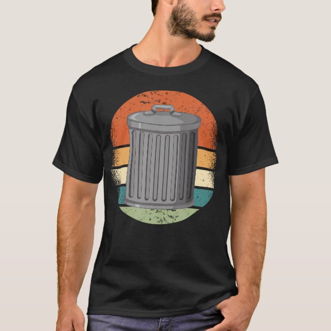 Trash Can Garbage Day T-Shirt (Front)