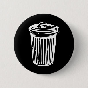 Trash Can Halloween Costume Garge Can Trashcan Cos 6 Cm Round Badge