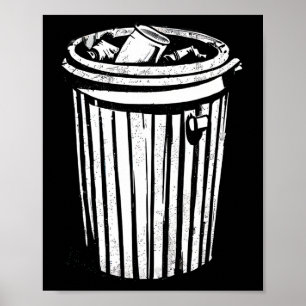 Trash Can Halloween Costume Garge Can Trashcan Cos Poster