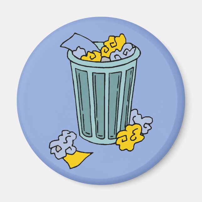 Trash Can  Icon Magnet (Front)