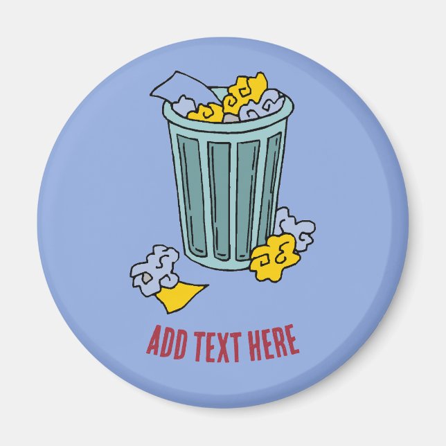 Trash Can  Icon Magnet (Front)