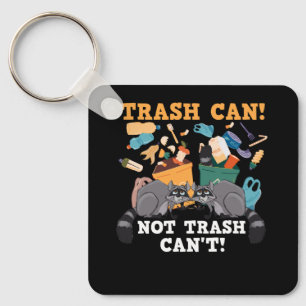 Trash Can Not Talker Trash Can’T Panda Trash Anima Key Ring