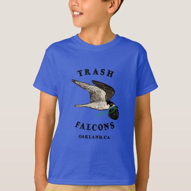 Trash Falcons Kids Tee - Blue (Front)