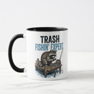 Trash Fishin' Expert Raccoon Mug