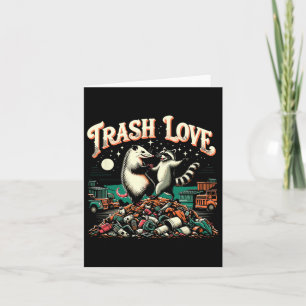 Trash Love Racoon Possum  Card