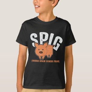 Trash Mail Spam Folder Spig Pig T-Shirt