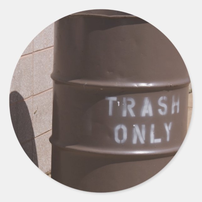 Trash Only Sticker (Front)