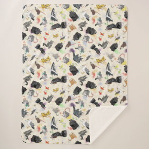 Trash Panda and Friends Sherpa Blanket