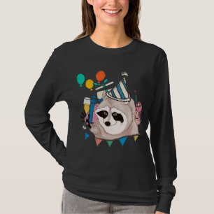 Trash Panda Birthday Party Funny Animal Lover Racc T-Shirt