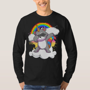 Trash Panda Dabbing Raccoonicorn Unicorn Racoon T-Shirt