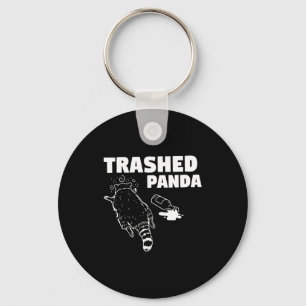 Trash Panda Drunk Racoon Funny Racoon Animal Lover Key Ring