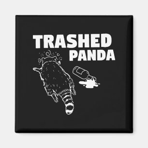 Trash Panda Drunk Racoon Funny Racoon Animal Lover Magnet