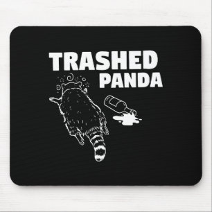 Trash Panda Drunk Racoon Funny Racoon Animal Lover Mouse Pad