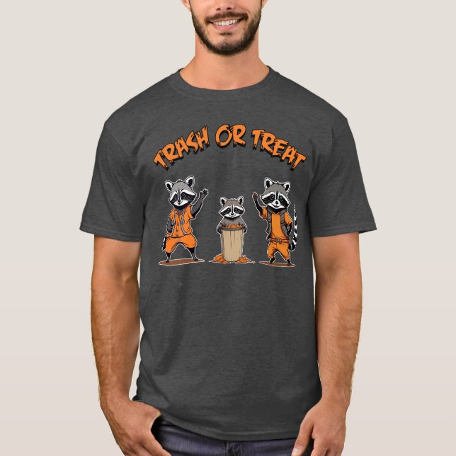 Trash Panda Family - Trash or Treat Halloween T-Shirt (Front)