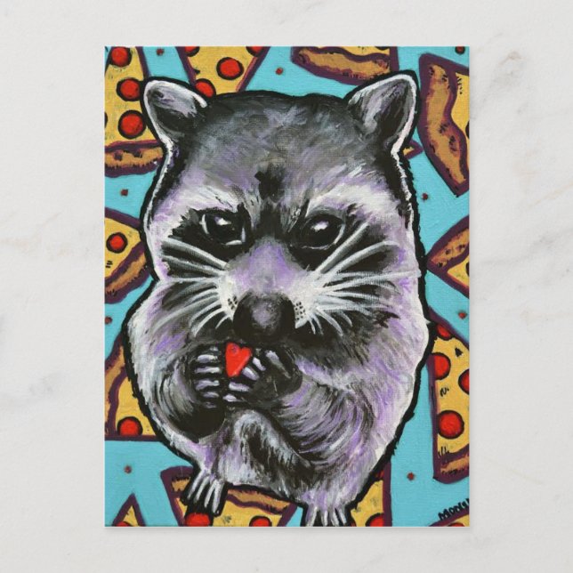 Trash Panda Finds Love Postcard (Front)