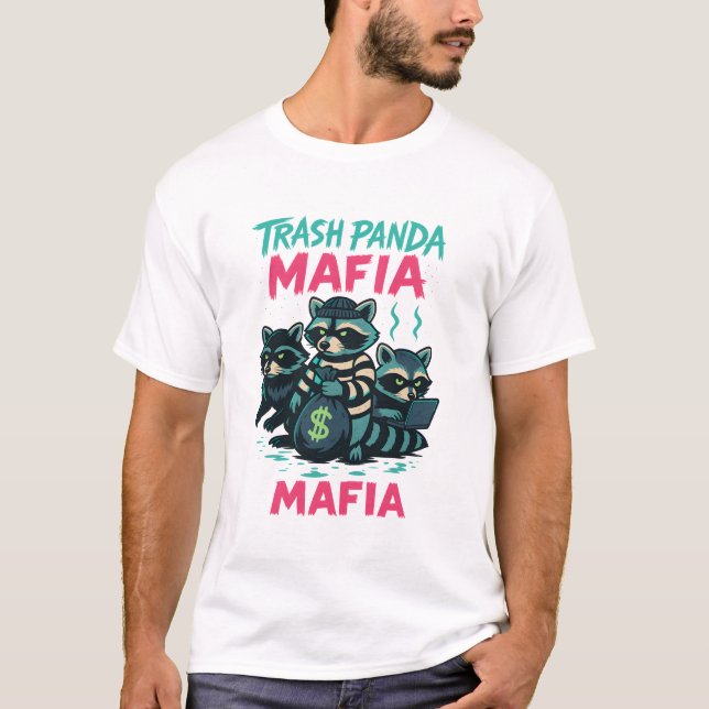 "Trash Panda Mafia – Mission: Snackquisition" T-Shirt (Front)