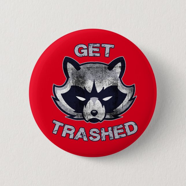 Trash Panda Party People 6 Cm Round Badge (Front)