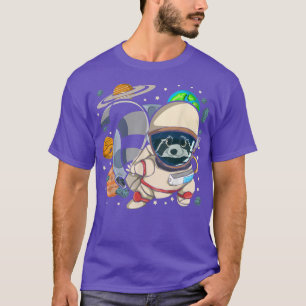 Trash Panda Planets Outer Space Animal Racoon Ast T-Shirt