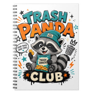 trash panda racoon notebook