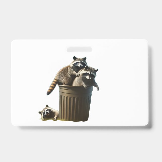 Trash Pandas Party ID Badge (Front)