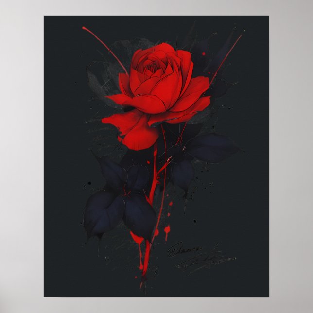 Trash Polka Rose Poster (Front)
